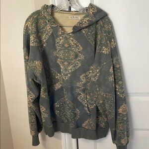 We The Free Green Patterned Hoodie